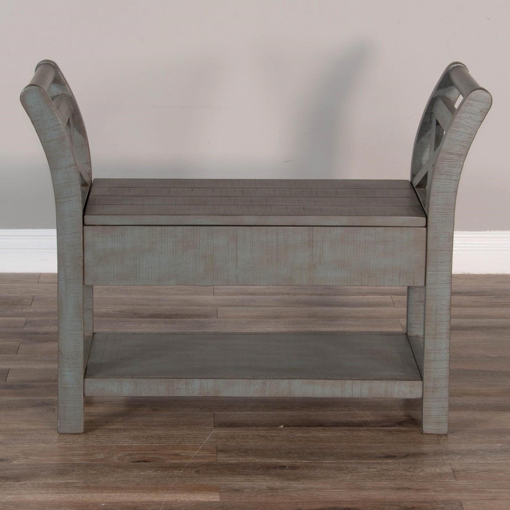 Accent bench cheap with storage
